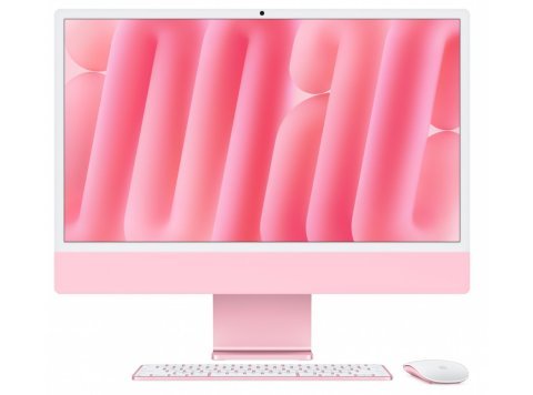 iMac 24 cale: M4 10/10, 16GB, 256GB SSD - Różowy