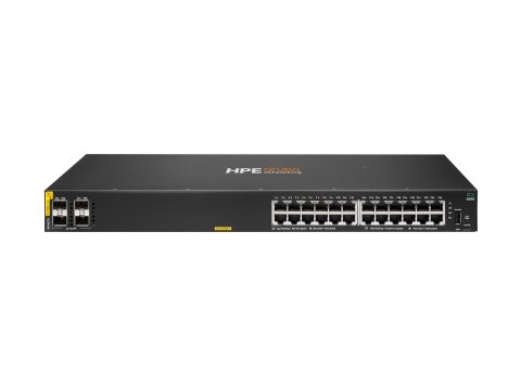 HPE Aruba Networking CX 6000 24p 10M/100M/1G Class4 PoE 4p SFP 1G 370W Switch Zarządzany L3 Gigabit Ethernet (10/100/1000) Obsługa PoE 1U
