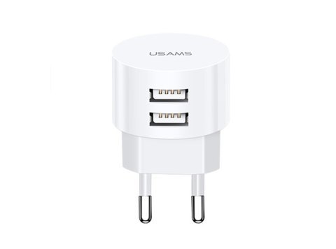 Ładowarka sieciowa T20 2XUSB 2,1A Okrągła