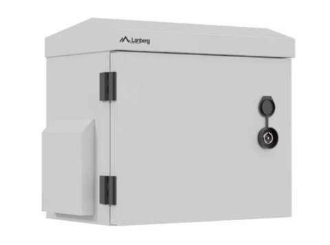 Szafa rack wisząca 10" hermetyczna IP55 montaż na ścianie/słupie320x220x300 szara (złożona)