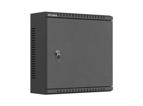 Szafa instalacyjna TPR 10 cali z płytą MESH 340x340x140mm czarna (złożona)