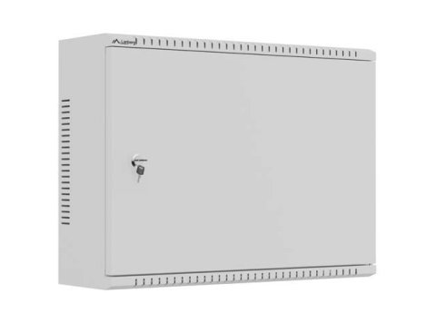 Szafa instalacyjna TPR 10 i 19 cali z płytą MESH 560x420x180mm szara (złożona)