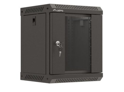 Szafa instalacyjna rack wisząca 10 cali 6U 300x300 czarna