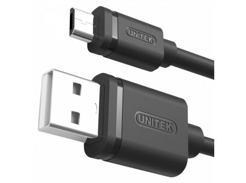 Kabel USB - microUSB 2.0, 2M, M/M; Y-C455GBK