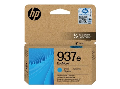 HP Oryginalny błękitny tusz 937e EvoMore