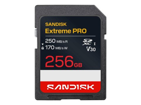 Sandisk Extreme Pro SD UHS-I 256GB SD 250MB/s(R) / 170MB/s(W)