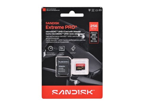 Sandisk Extreme Pro microSD UHS-I 256GB MicroSD 250MB/s(R) / 170MB/s(W)