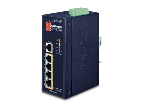 PLANET ISW-504PT łącza sieciowe Nie zarządzany L2 Fast Ethernet (10/100) Obsługa PoE Czarny