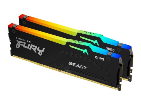 KINGSTON DDR5 32GB 6800MT/s CL34 DIMM (Kit of 2) FURY Beast RGB EXPO