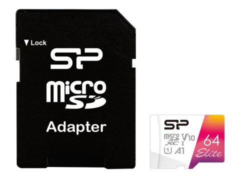 Silicon Power microSDXC Elite 64GB CL10 UHS-1/U1 A1