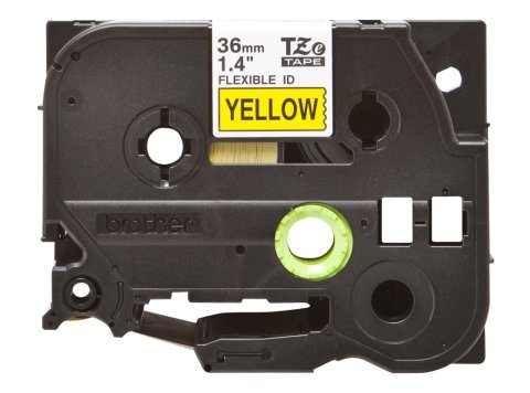 BROTHER TZEFX661 Taśma Brother 36mm BLACK ON YELLOW FLEXIBLE ID