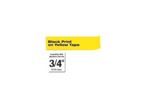 BROTHER TZES641 Taśma Brother 18mm BLACK ON YELLOW ADHESIVE TAPE