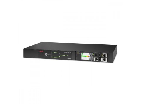Przełącznik źródeł zasilania AP4423A Rack ATS, 230V, 16A, wejście C20, wyjścia 8x C13, 1x C19