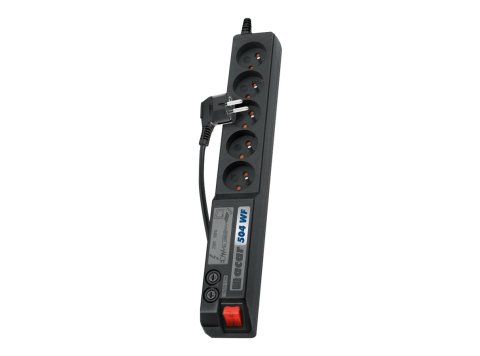 Listwa przeciwprzepięciowa Acar 504WF EMI/RFI (3m ; czarny)
