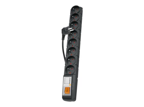 Listwa przeciwprzepięciowa Acar S8 PRO (1,5m ; czarny)