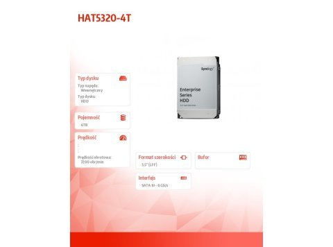 Dysk twardy 3.5 cala HAT5320-4T 4TB SATA 7,2k 5Y