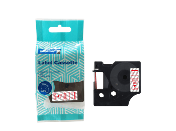 Taśma DYMO D1 40912 9mm x 7m S0720690 czerwony na przezroczystym zamiennik