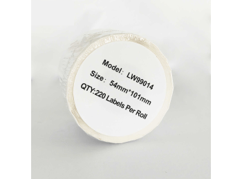 Etykieta DYMO LW 99014 54mm x 101mm 220s czarny na białym zamiennik S0722430