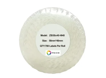 PRISM Etykieta termiczna biała 58mm x 40mm 700szt., rolka fi 40mm