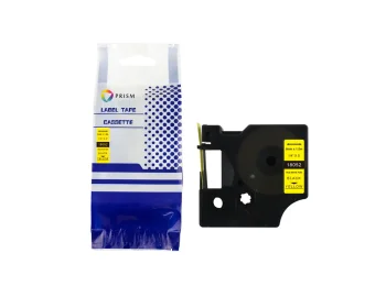 PRISM Rurka termokurczliwa DYMO D1 18052 6mm x 1.5m czarny na żółtym S0718270