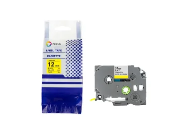 PRISM Brother taśma TZE-631 12mm x 8m czarny na żółtym