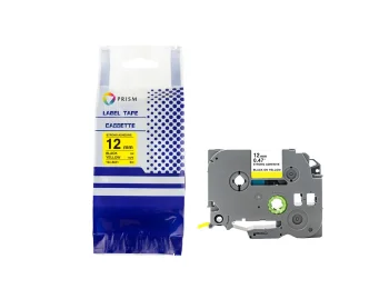PRISM Brother taśma TZE-S631 12mm x 8m czarny na żółtym