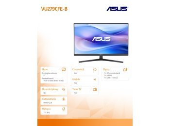 Monitor 27 cali VU279CFE-B IPS 100Hz HDMI USB-C 250cd/m2 1MS