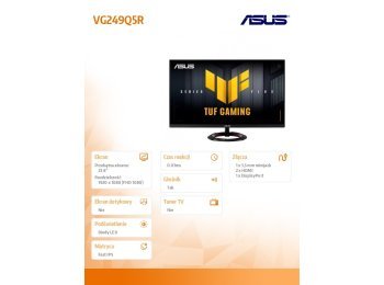 Monitor 23.8 cala VG249Q5R IPS 200Hz 0.03 HDMIx2 DP