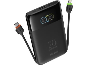 PowerBank do Samolotu YPB 1051 JetGo 10000mAh, PD 20W, USB C/A/L