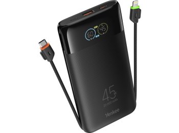 PowerBank do Samolotu YPB 2051 JetGo 20000mAh, PD 45W, USB C,A,L