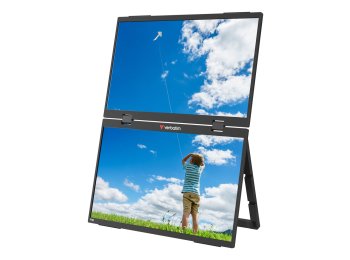 Verbatim Portable 15.6" FHD Dual Monitor Essentials Przenośny monitor Czarny 39,6 cm (15.6") LCD 1920 x 1080 px