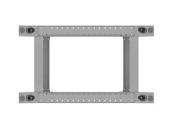 LANBERG OPEN RACK 19" 18U 600X800 SZARY