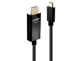 Adapter LINDY USB-C - HDMI 4K60 1m Czarny