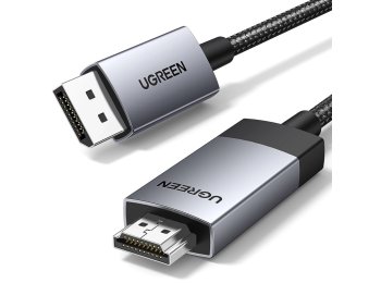 Ugreen Kabel Display Port do HDMI DP119 4K, 1m, jednokierunkowy