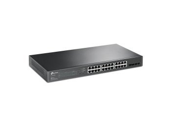 TP-Link JetStream TL-SG2428P przełącznik sieciowy Zarządzany L2/L2+ Gigabit Ethernet (10/100/1000) Obsługa PoE 1U Czarny