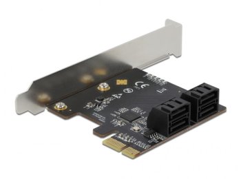 DeLOCK 4 portowy SATA PCI Express x1 Card - Konstrukcja niskoprofilowa