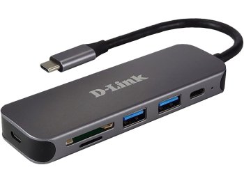 D-Link DUB-2325 stacja dokująca USB Type-C Szary