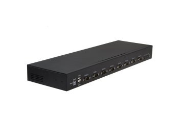 RealPower 284513 konwerter szeregowy/repeater/izolator USB 2.0 RS-232 Czarny