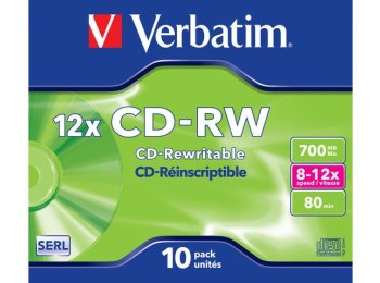 Płyty CD-RW 12x 700MB 10P JC 43148