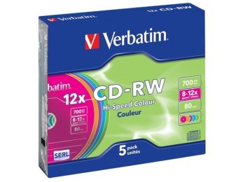 CD-RW 8-12x 700MB 5P SL 43167