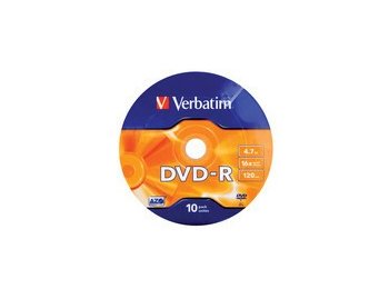 DVD-R 16x 4.7GB 10P SP Matt Silver Wrap 43729