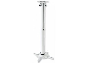 Ramię do projektora 50-77cm sufitowe, 15kg białe