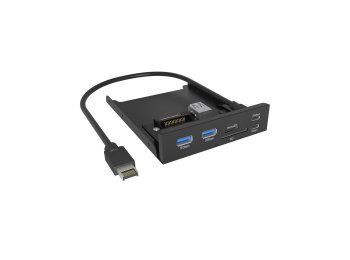 ICY BOX IB-HUB1419-i3 8,89 cm (3.5") Czarny
