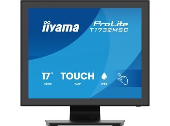 iiyama ProLite T1732MSC-B2S monitor komputerowy 43,2 cm (17") 1280 x 1024 px SXGA LED Ekran dotykowy Czarny
