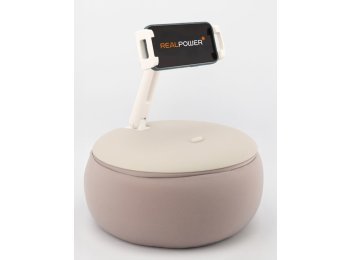 RealPower PillowStand-1 Uchwyt pasywny Telefon komórkowy/Smartfon, Tablet/UMPC Beżowy