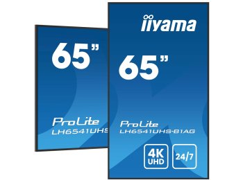 Monitor IIYAMA 164,0 cm (65") LH6541UHS-B1AG 16:9 3xHDMI+USB IPS