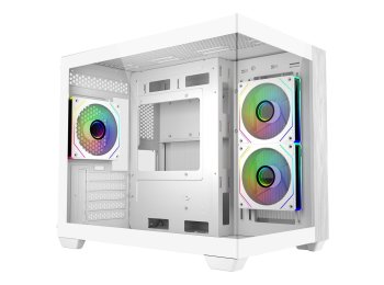 Cooler Master Elite 481 Wood Mini Tower Biały