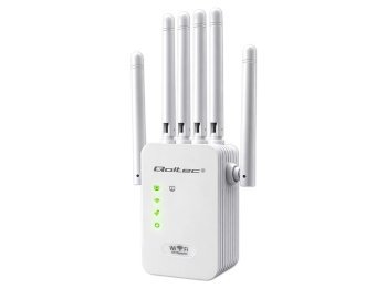 Wzmacniacz sygnału WiFi | Repeater | Access Point | 300Mb/s | 6 anten | 2xRJ45
