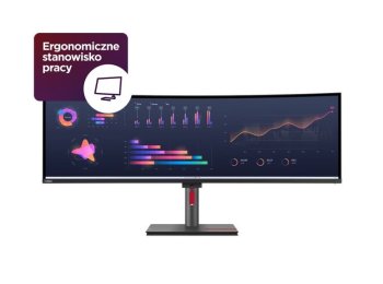 Monitor 49.0 cali ThinkVision P49w-30 WLED 63DBRAT1EU