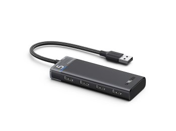 HUB USB-C CM653 1x USB-C 4x USB-A - szary